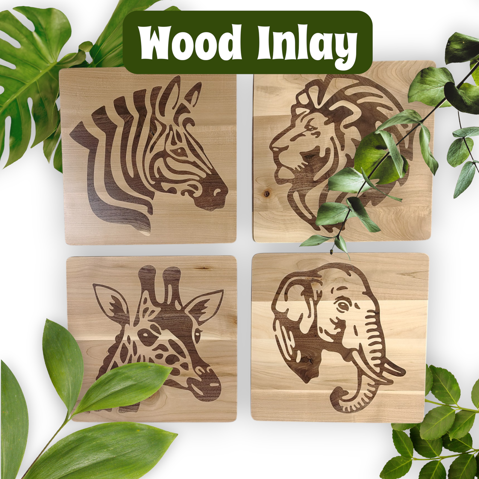 Safari Inlay Wall Art